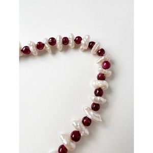 Freshwater Pearl Amethyst Bracelet 7.25” 14k Spring Ring Clasp Vtg 1988 Summer